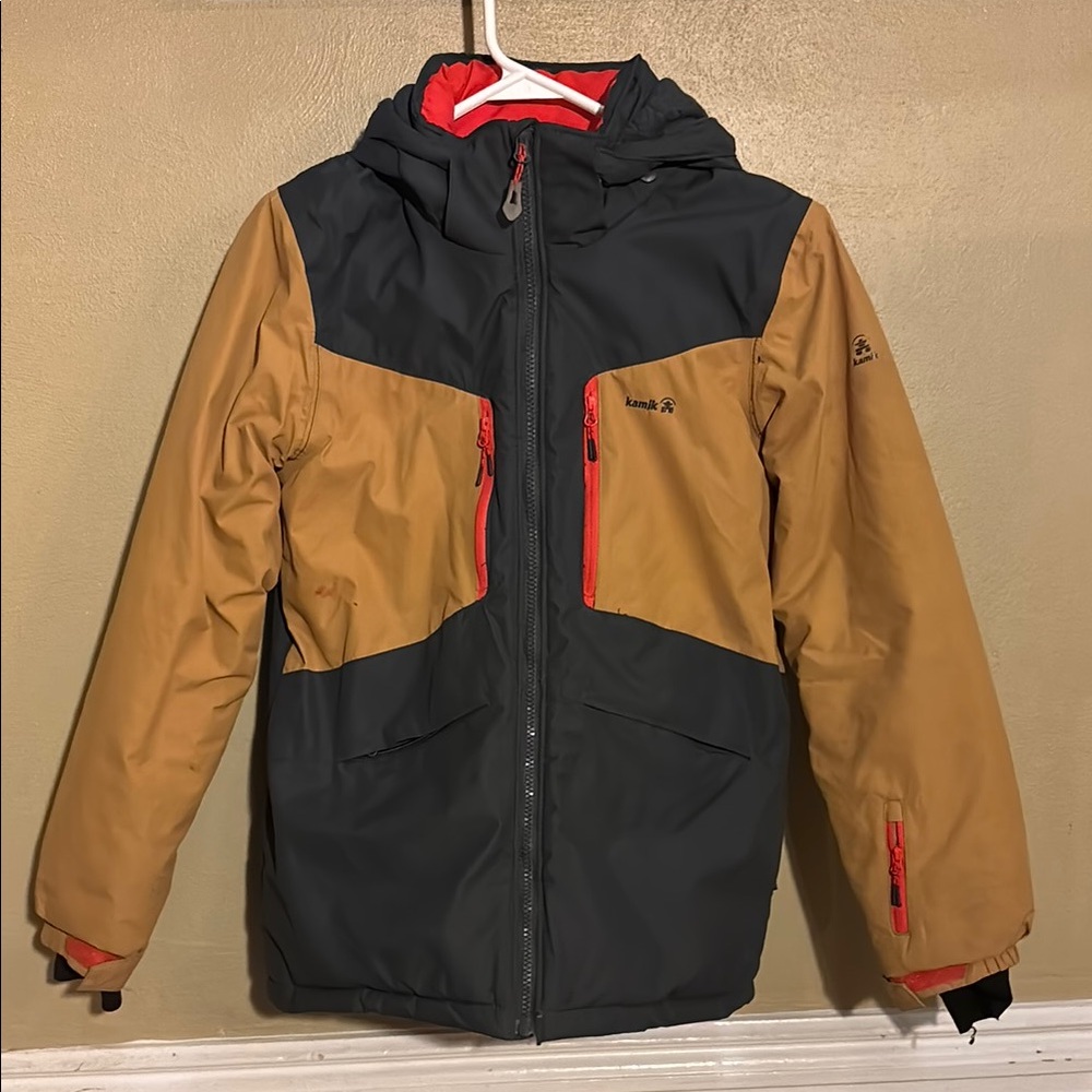 Kamik Black and Tan Puffer Jacket